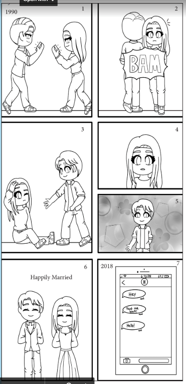 Editorial cartoon on teen romance