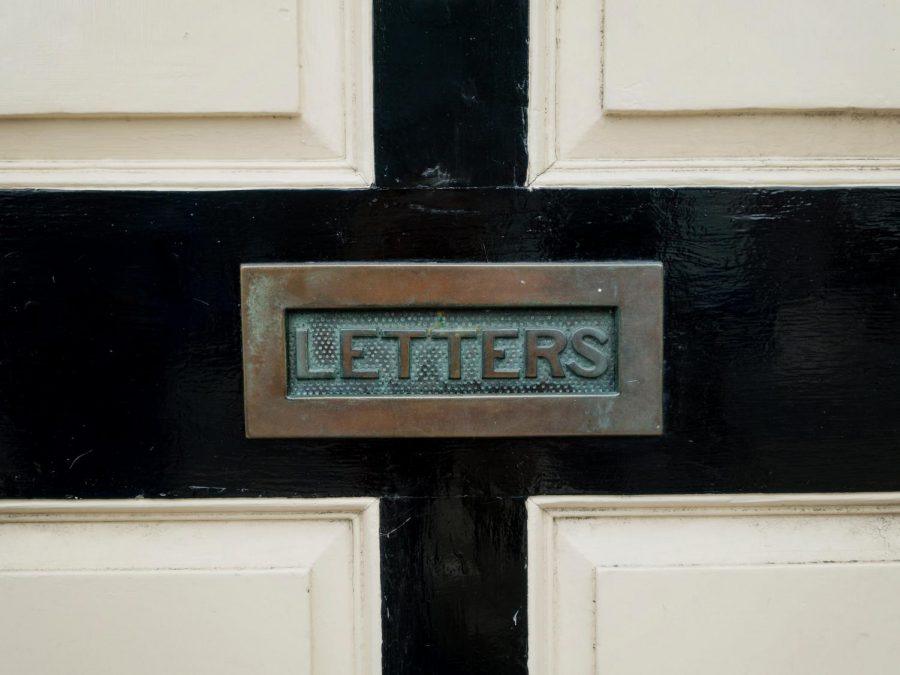 letter box in wall