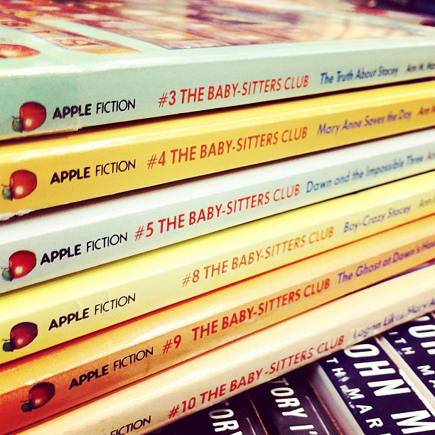 Spines for Baby Sittters Club books