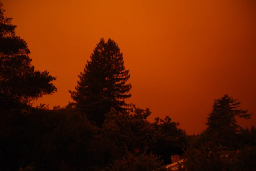 Red sky from California fires