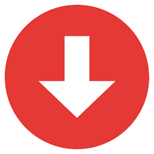 Down arrow in red circle
