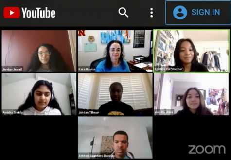 Zoom panel screen capture of 12 students