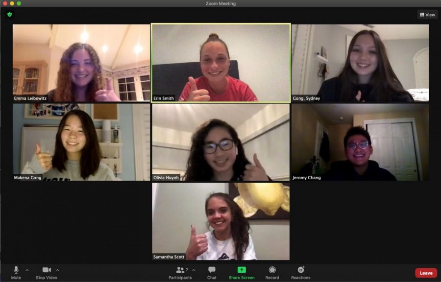 Members+of+Miramonte%E2%80%99s+Women+in+Leadership+Club+on+a+recent+Zoom+call.