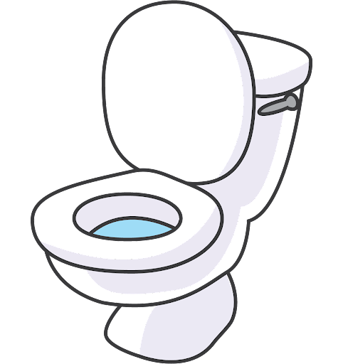 Graphic of toilet