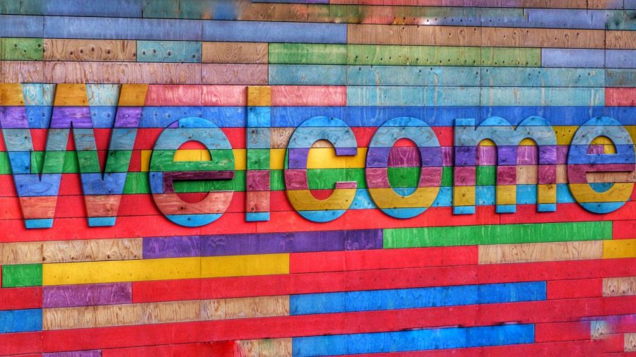 Colorful+welcome+sign