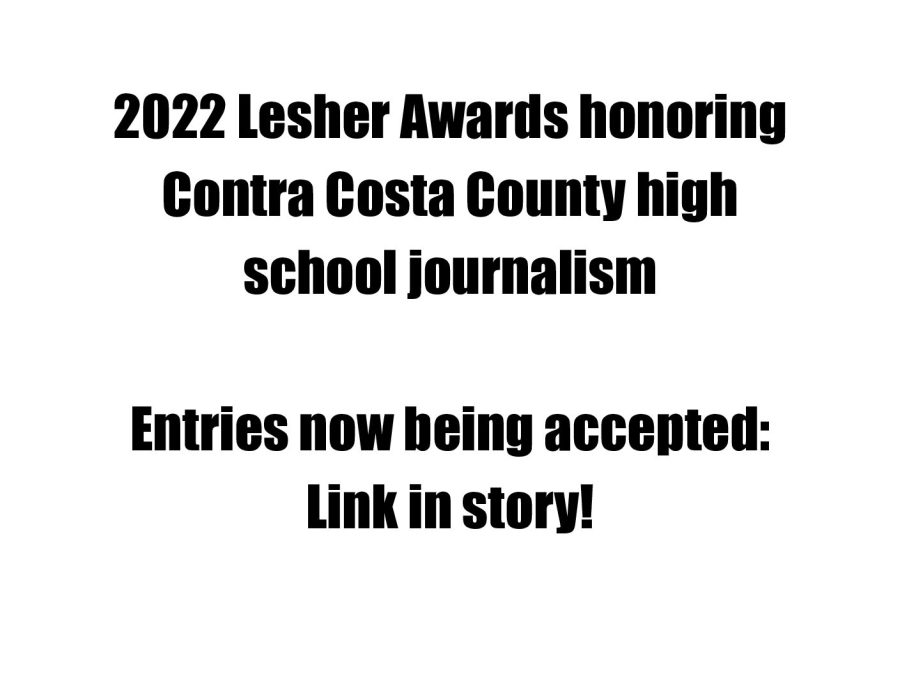 Entries open for 2022 Lesher Journalism Awards