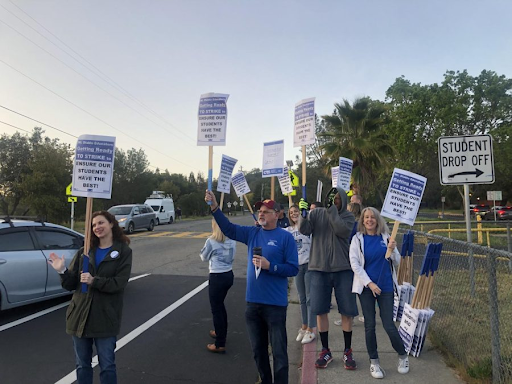 Northgate teachers joined their colleagues dozens who picketed on March 18. These teachers and those at other district schools were letting families arriving in the morning know the teachers were preparing to strike.