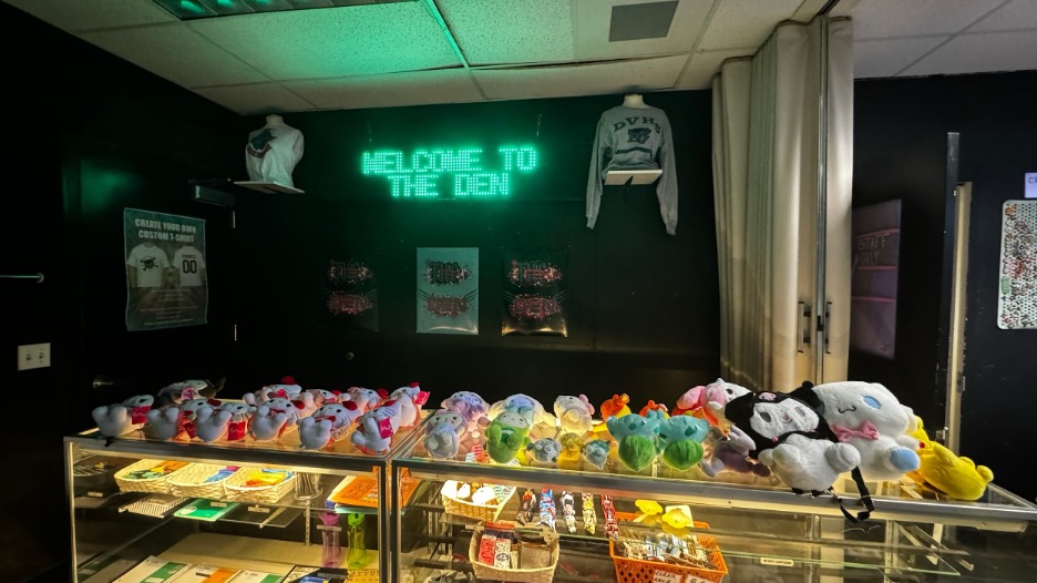 Deer Valley High School students get hands-on training by running “The Den” on the Antioch campus, where they are given such roles as cashier or security. The store sells items from phone chargers to school supplies to stuffed animals and bracelets. 