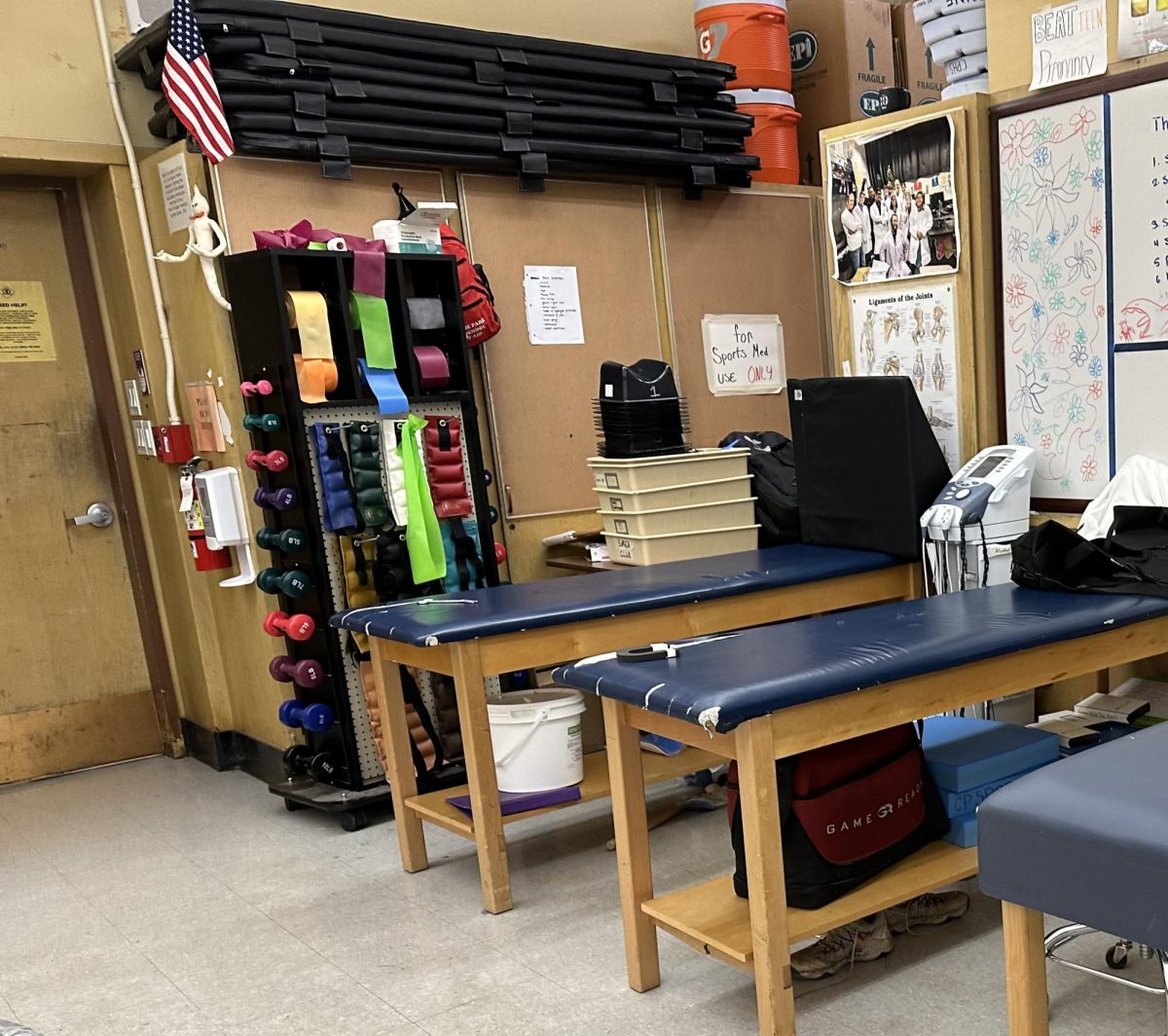The sports medicine clinic at College Park High School is open for student athletes who need a rehabilitation program and is staffed by students studying sports medicine. 