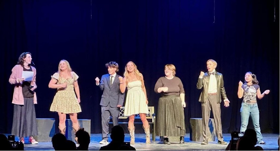 The College Park High School Drama Club staged its first ever student-led show, featuring 18 acts, in May. Seniors performed the final song of the Variety Show. 