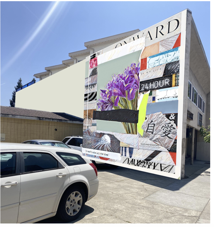 The Trinity Center’s Mural was a 2023 collaboration between the center’s youth coordinator and staff, artist Trent Thompson, funders, the City of Walnut Creek, and the property owner at 1766 Locust St. in Walnut Creek. The nonprofit, which serves the homeless, receives up to 25 percent of federal funding that now may be cut. Photo courtesy of the Trinity Center.
