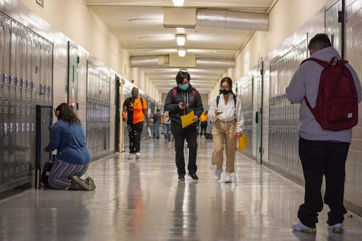 Students make their way to classes at Concord High School in Concord. A new state law streamlines the college admission process for eligible high school seniors by offering direct admission into 16 California State University campuses, creating opportunities for more students and hopefully resulting in greater enrollment at some struggling CSU schools. Photo Credit: Harika Maddala/Bay City News 
