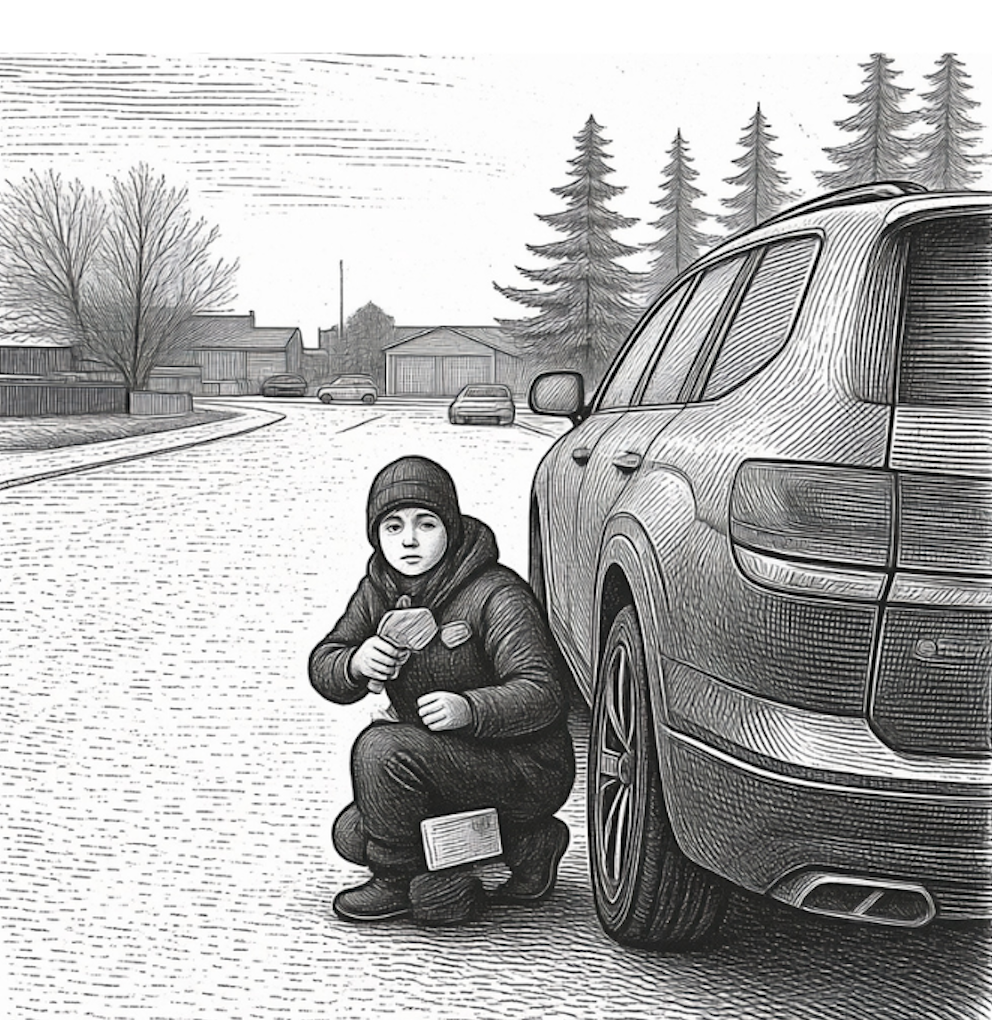Illustration created from an image taken from a video of a California High School student reacting to being “eliminated” while playing Senior Assassins. Illustration by Michelle Fitzhugh-Craig. Video courtesy of Avani Dharashivkar